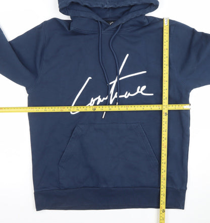 Mens UK Size M Armani Exchange Blue Pullover Hoodie