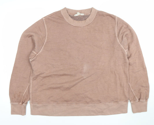Womens UK Size 14 Marks and Spencer Brown Pullover Sweatshirt