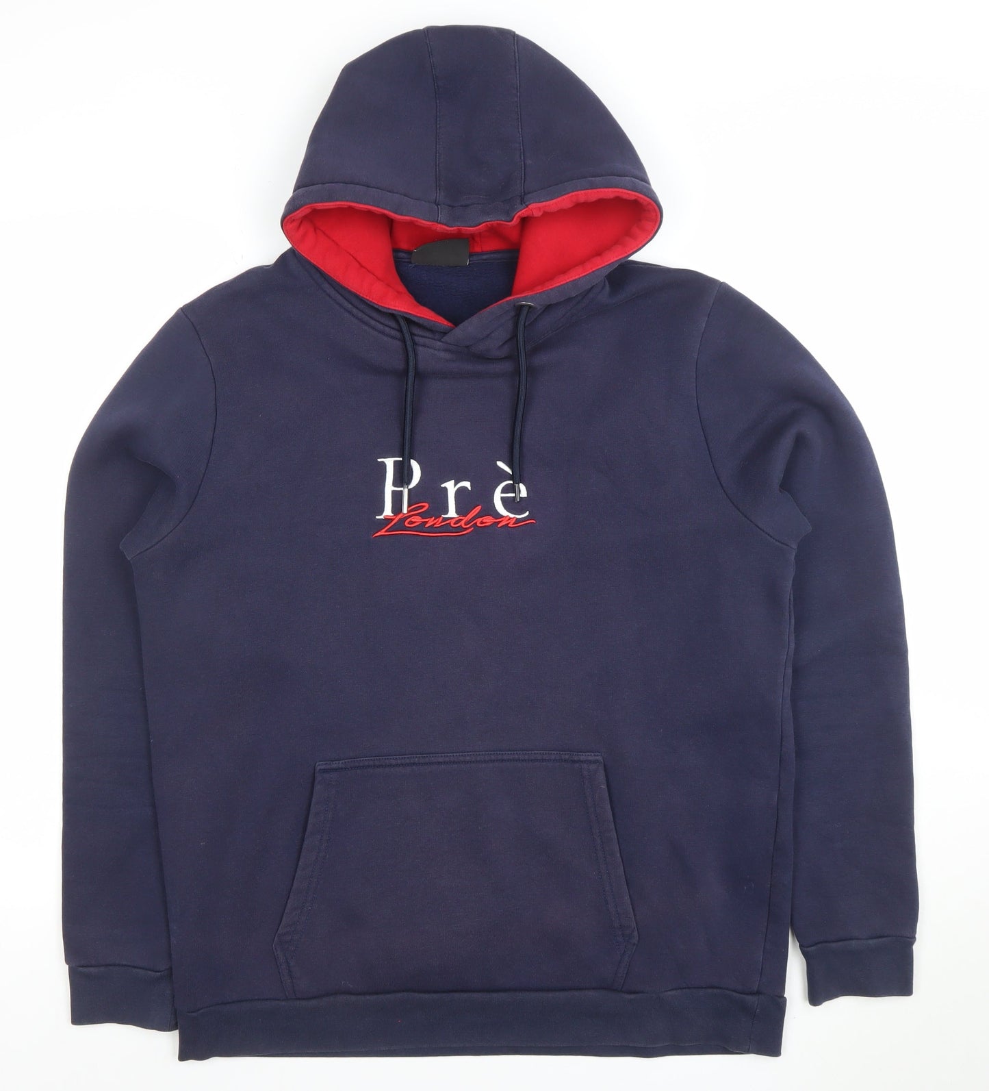 Mens UK Size M Pre London Blue Pullover Hoodie