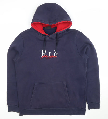 Mens UK Size M Pre London Blue Pullover Hoodie