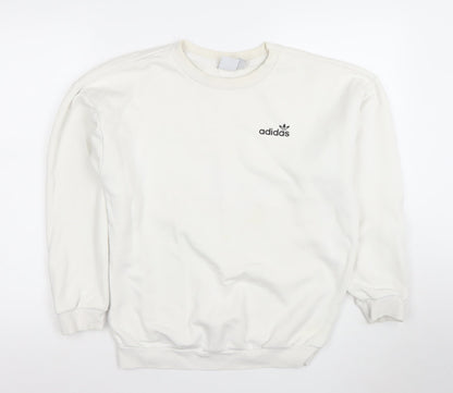 Womens UK Size XS adidas Ivory Pullover Sweatshirt