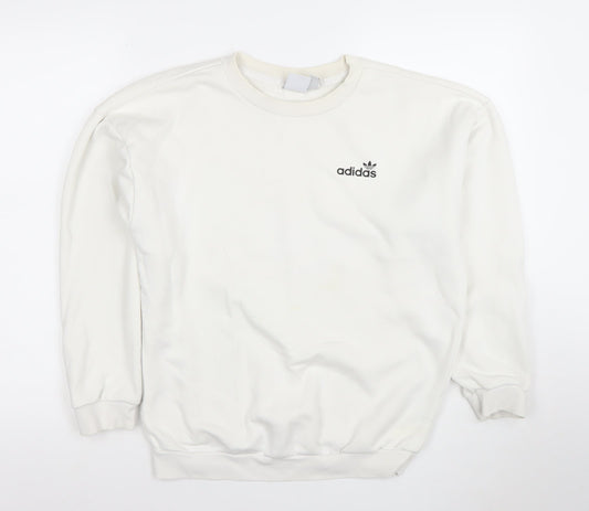 Womens UK Size XS adidas Ivory Pullover Sweatshirt