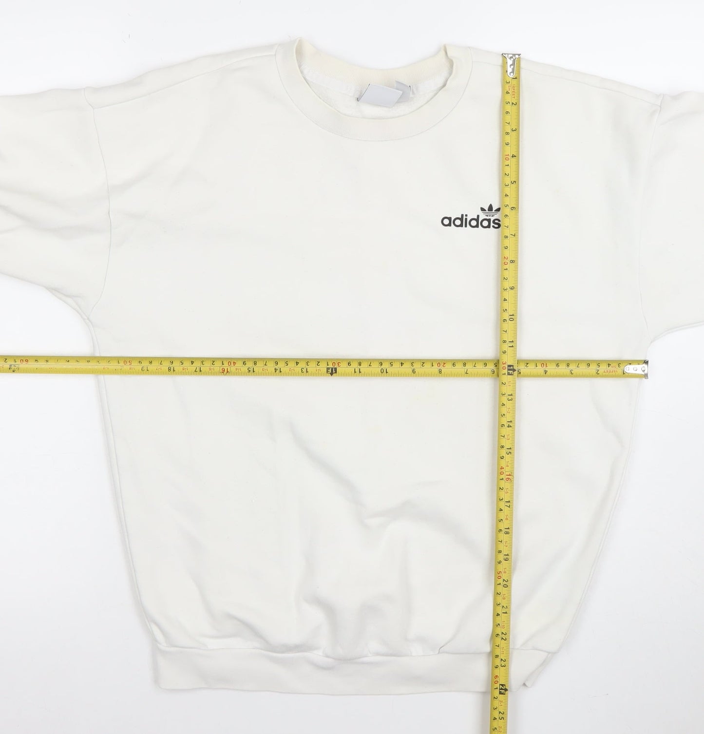 Womens UK Size XS adidas Ivory Pullover Sweatshirt