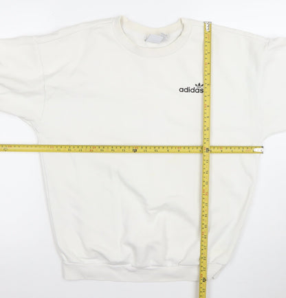 Womens UK Size XS adidas Ivory Pullover Sweatshirt