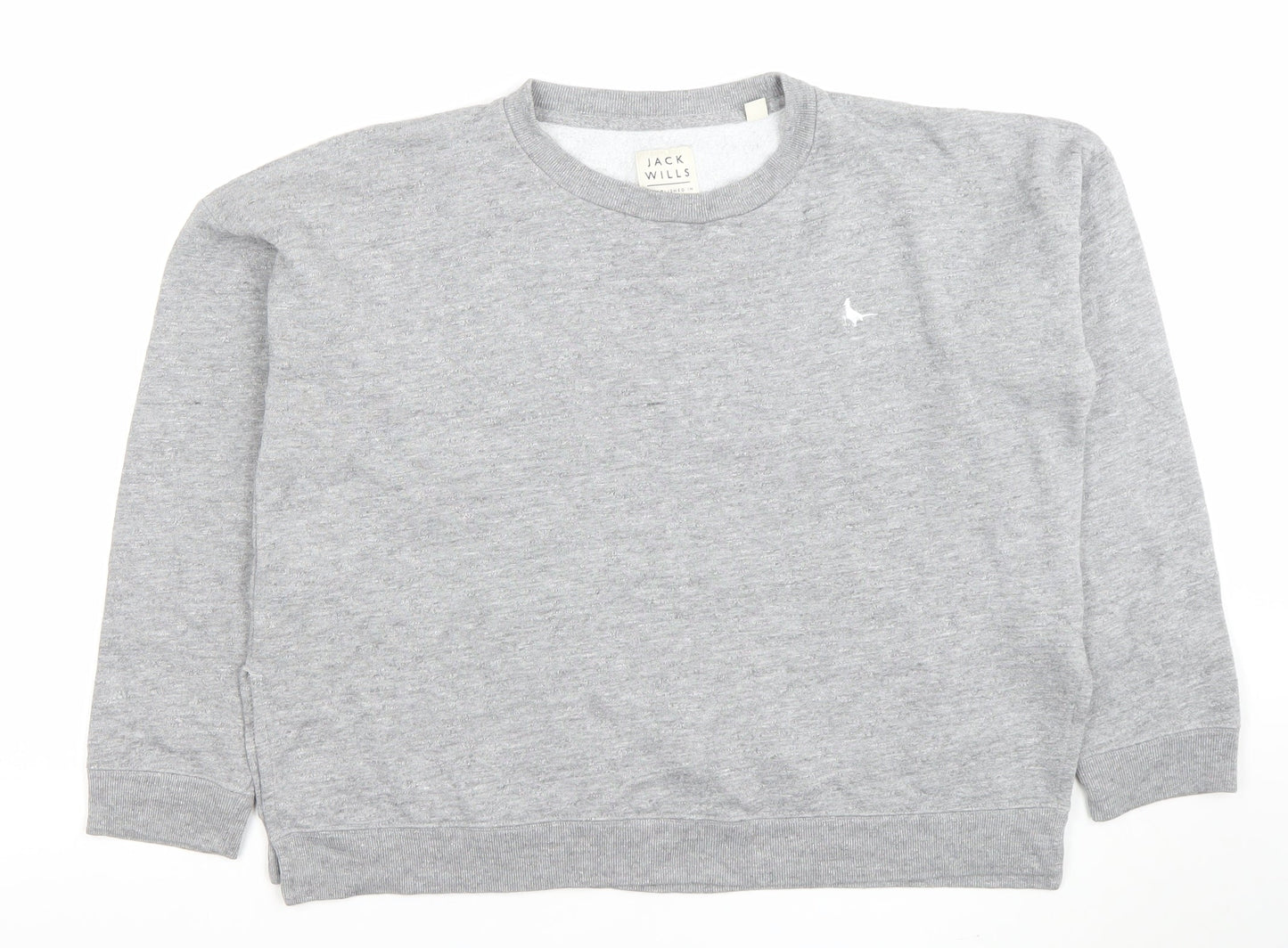 Womens UK Size 12 Jack Wills Grey Pullover Sweatshirt