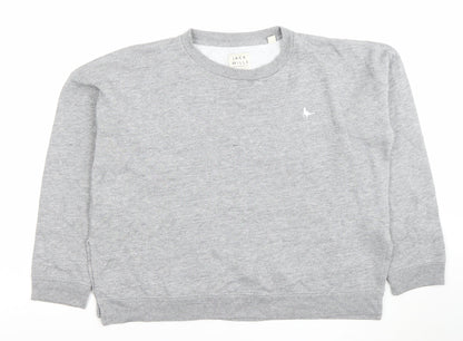 Womens UK Size 12 Jack Wills Grey Pullover Sweatshirt