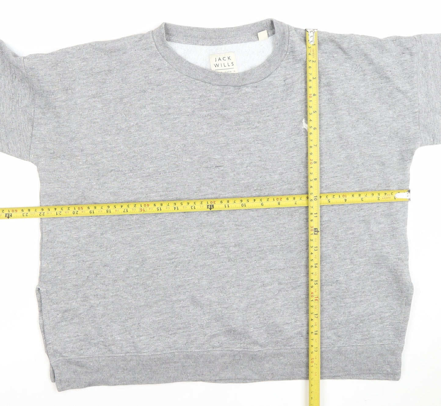 Womens UK Size 12 Jack Wills Grey Pullover Sweatshirt