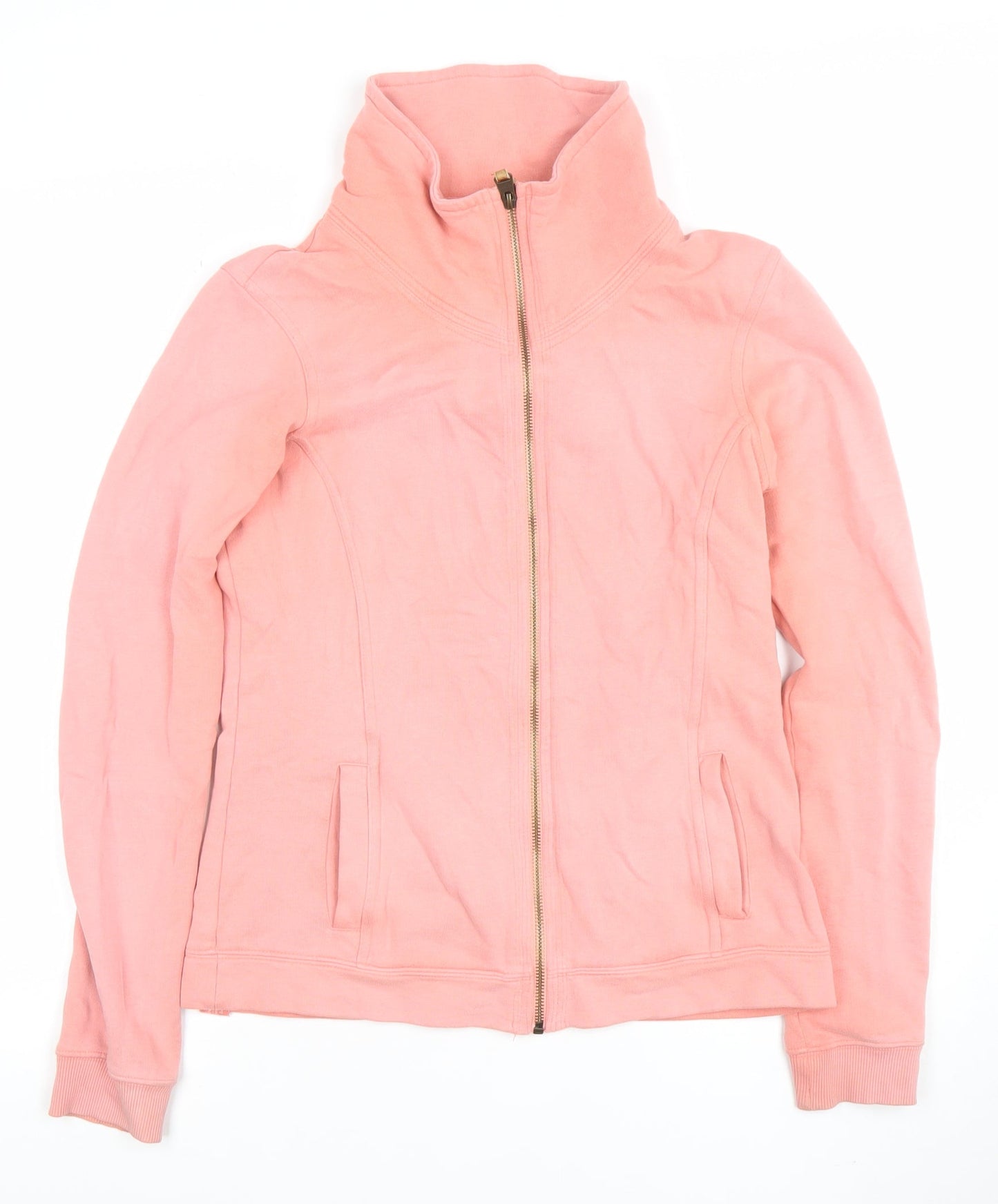 Womens UK Size 8 Fat Face Pink Full Zip Hoodie