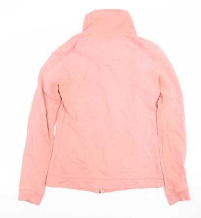 Womens UK Size 8 Fat Face Pink Full Zip Hoodie
