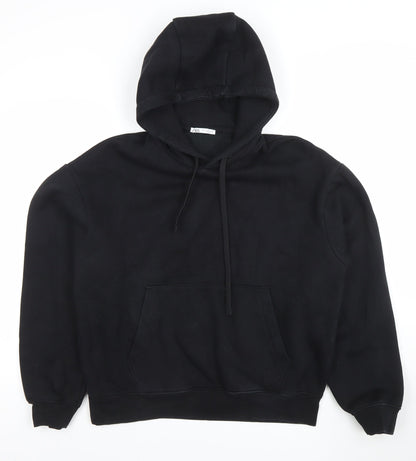 Mens UK Size M Zara Black Pullover Hoodie