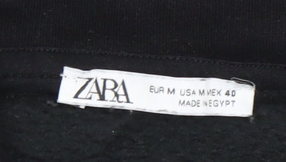 Mens UK Size M Zara Black Pullover Hoodie