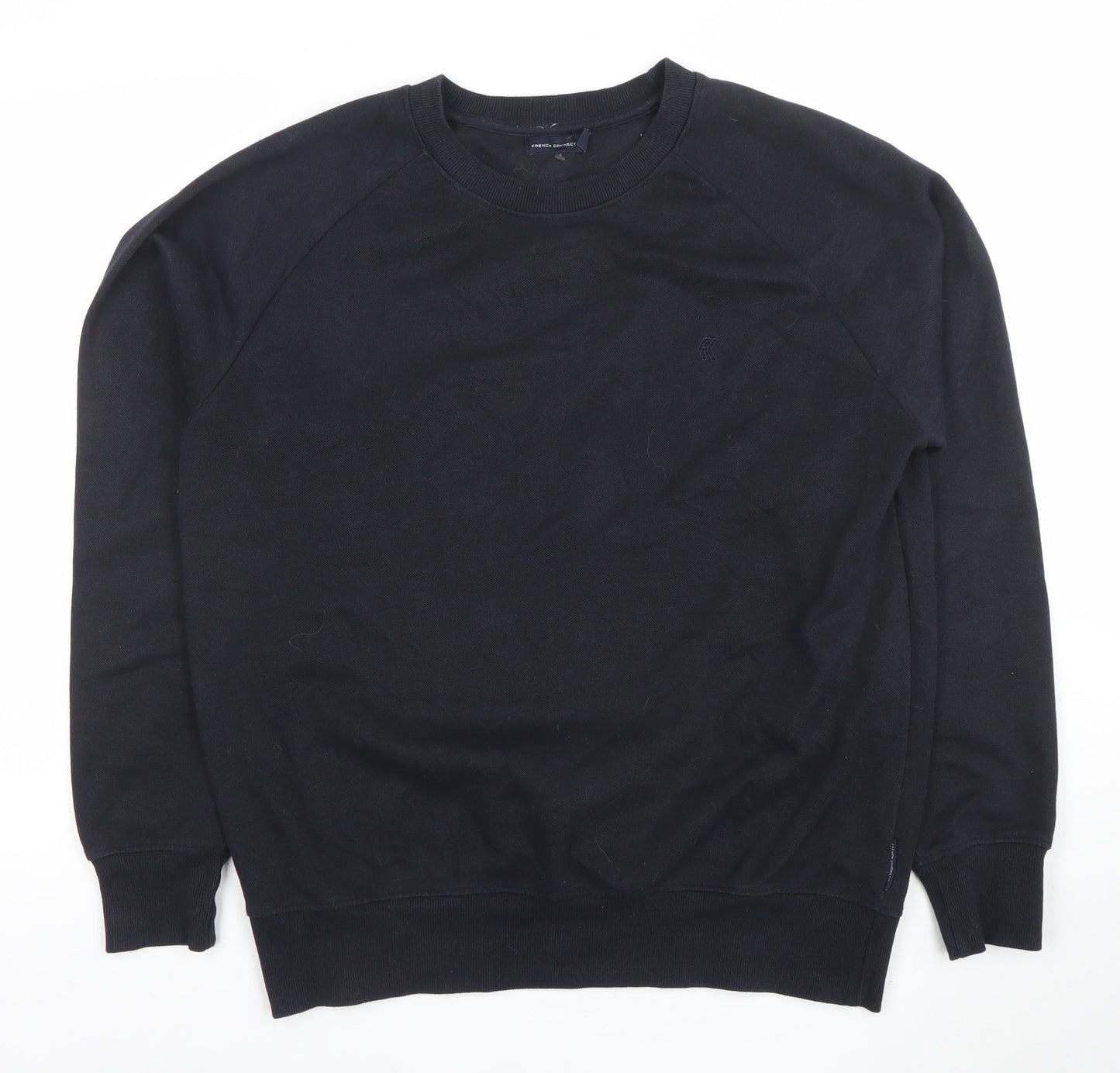 Mens UK Size XL French Connection Black Pullover Sweatshirt