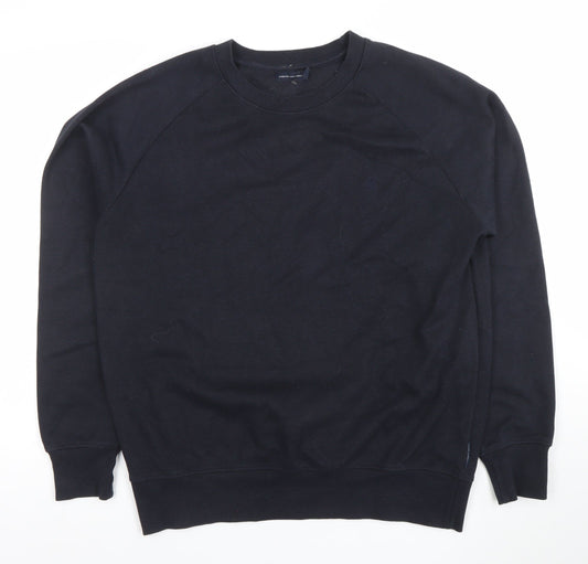 Mens UK Size XL French Connection Black Pullover Sweatshirt
