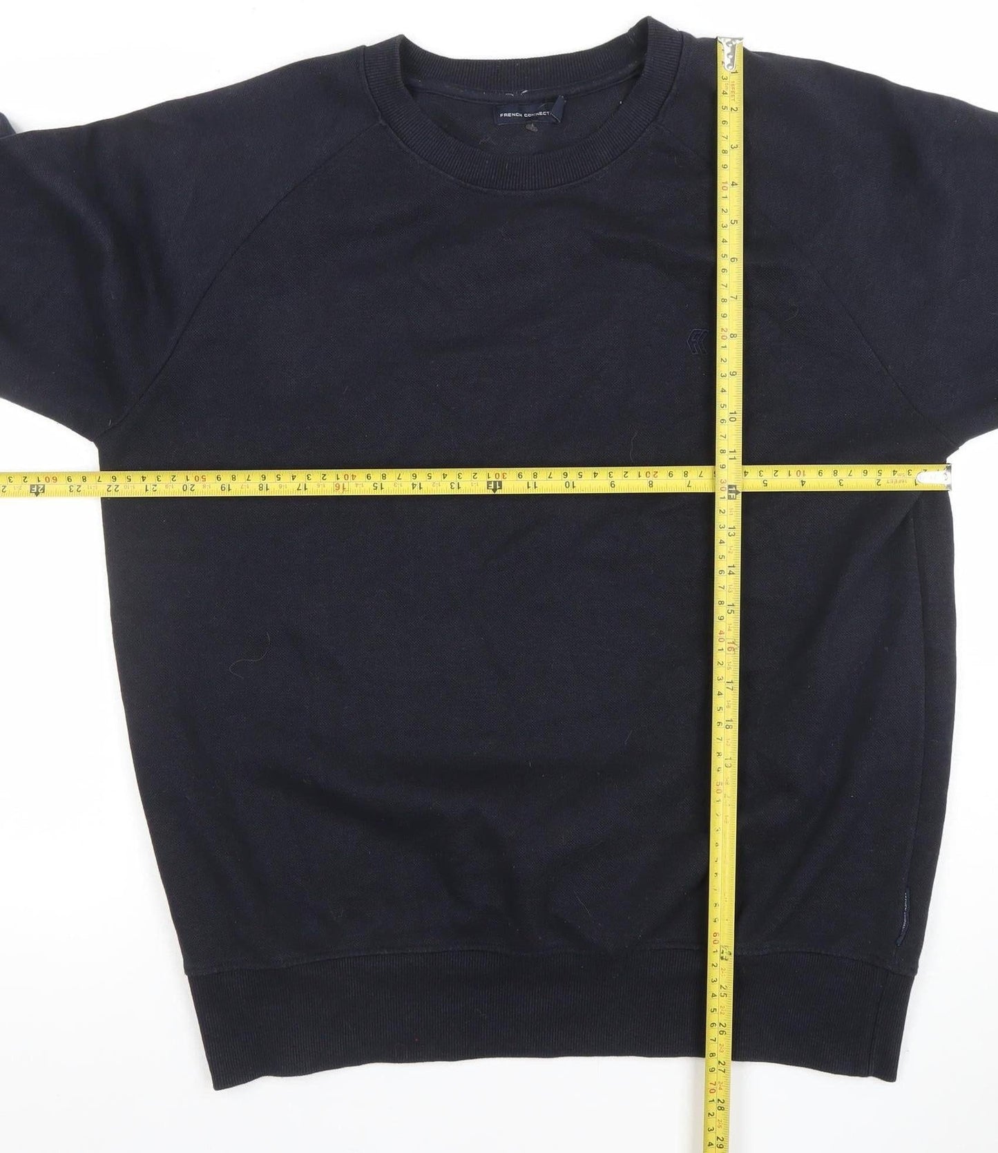 Mens UK Size XL French Connection Black Pullover Sweatshirt