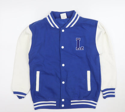 Boys UK Size 12-13 Years Leicester City Football Club Blue Varsity Jacket