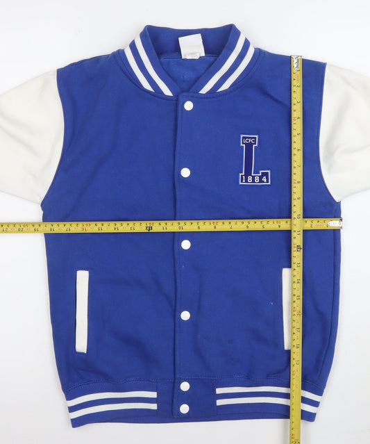Boys UK Size 12-13 Years Leicester City Football Club Blue Varsity Jacket