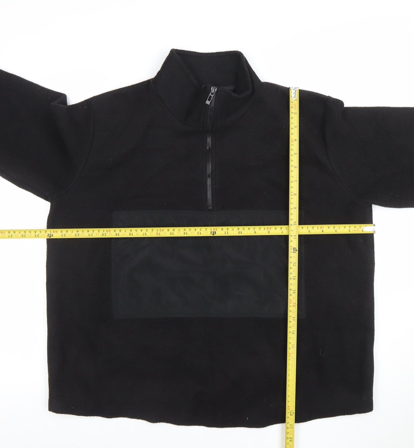 Womens UK Size 6 PRETTYLITTLETHING Black Pullover Sweatshirt