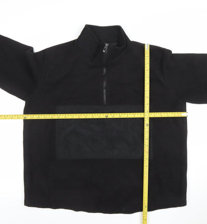 Womens UK Size 6 PRETTYLITTLETHING Black Pullover Sweatshirt