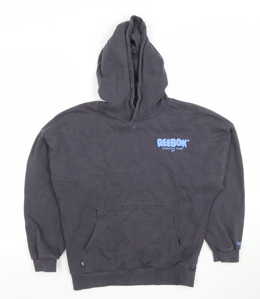 Boys UK Size 11 Years Reebok Black Pullover Hoodie