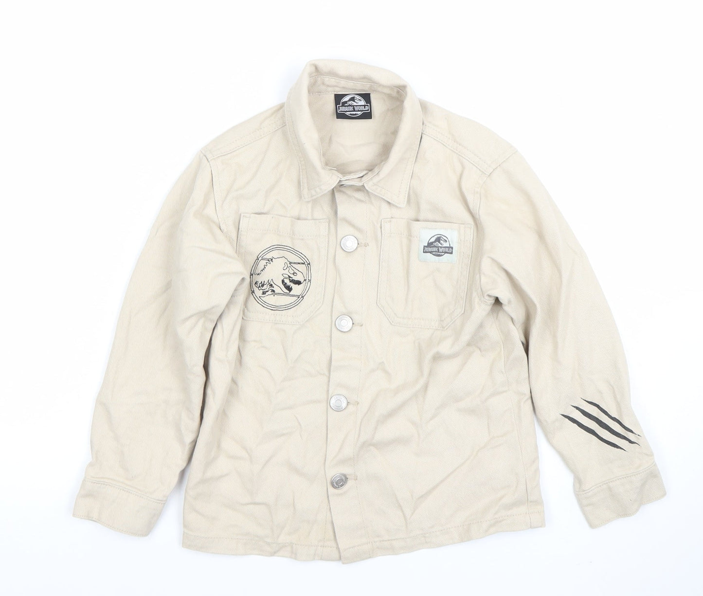 Boys UK Size 6-7 Years Primark Beige Basic Jacket