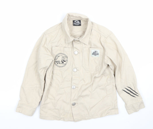 Boys UK Size 6-7 Years Primark Beige Basic Jacket