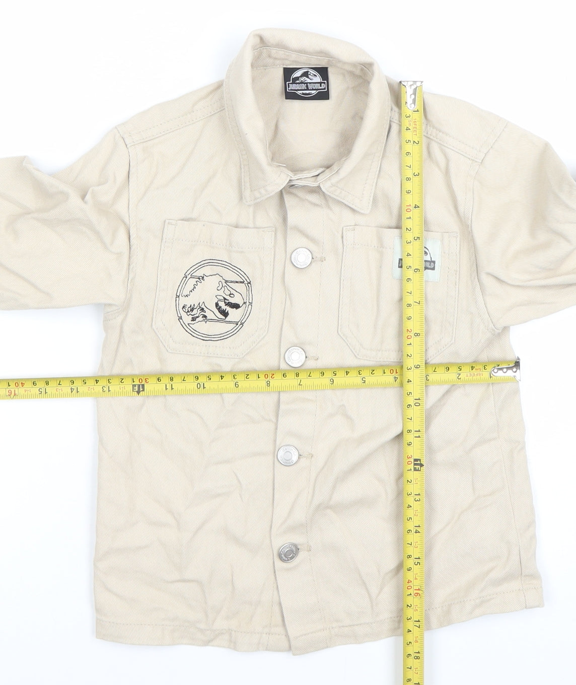 Boys UK Size 6-7 Years Primark Beige Basic Jacket