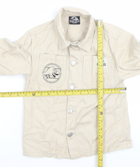 Boys UK Size 6-7 Years Primark Beige Basic Jacket