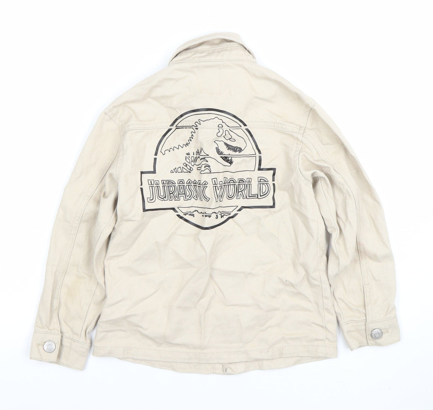 Boys UK Size 6-7 Years Primark Beige Basic Jacket