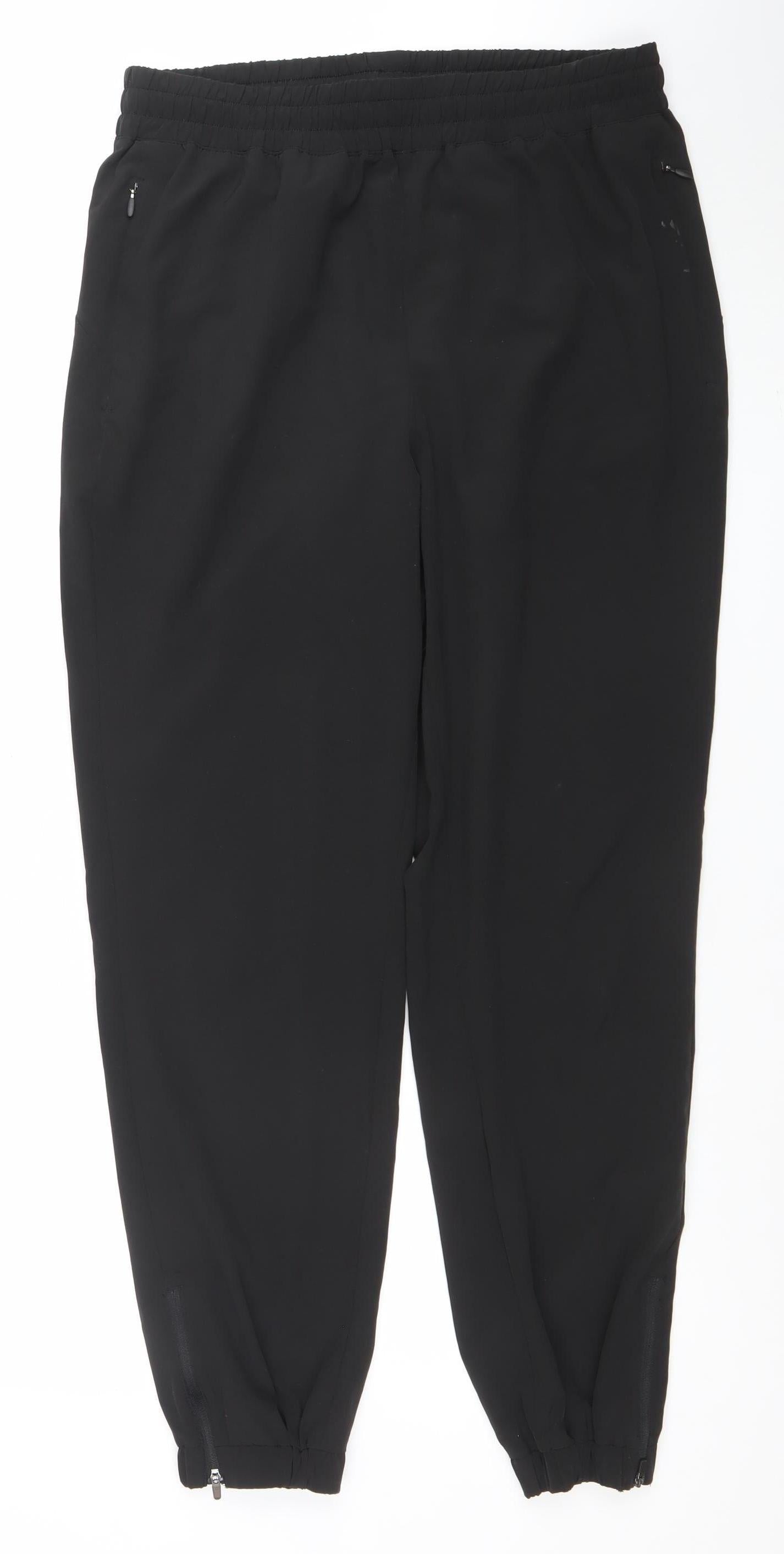 Womens UK Size L H&M Move Regular Fit Jogger Black Trousers