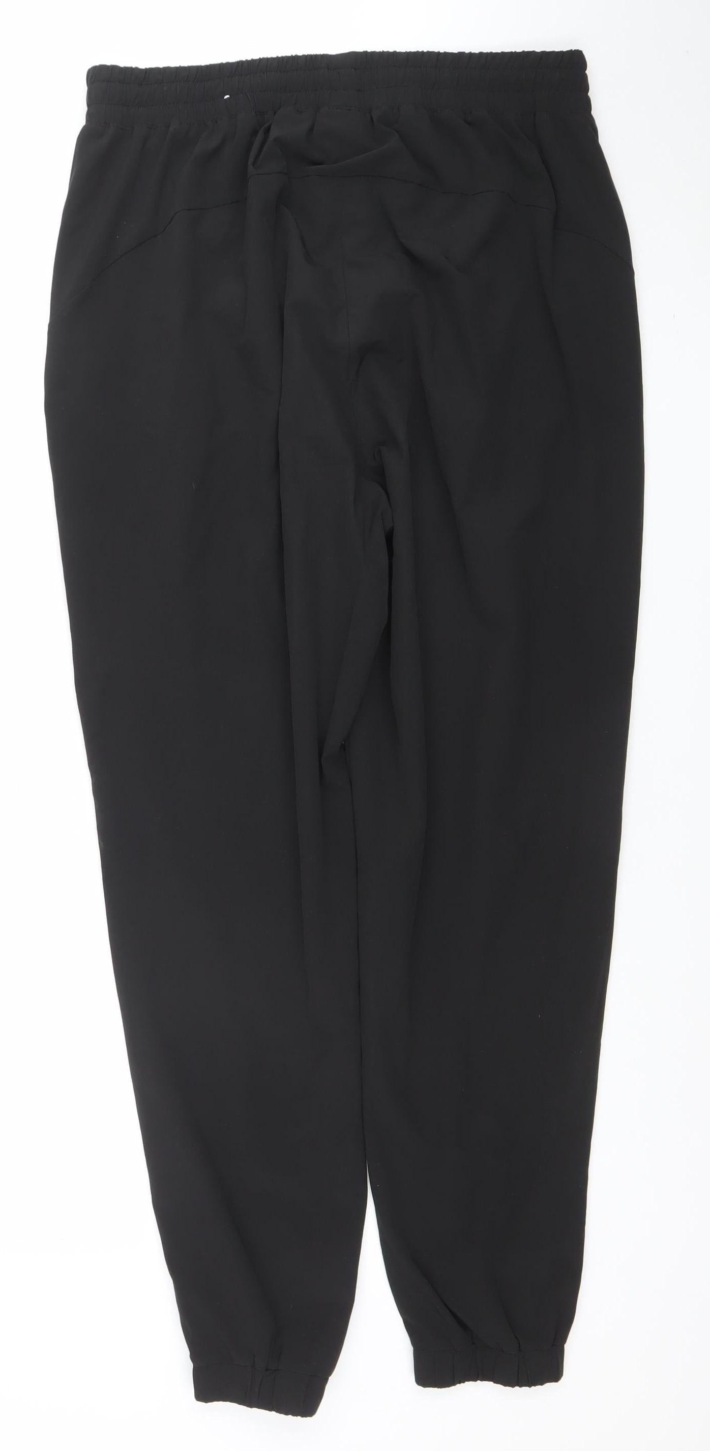 Womens UK Size L H&M Move Regular Fit Jogger Black Trousers