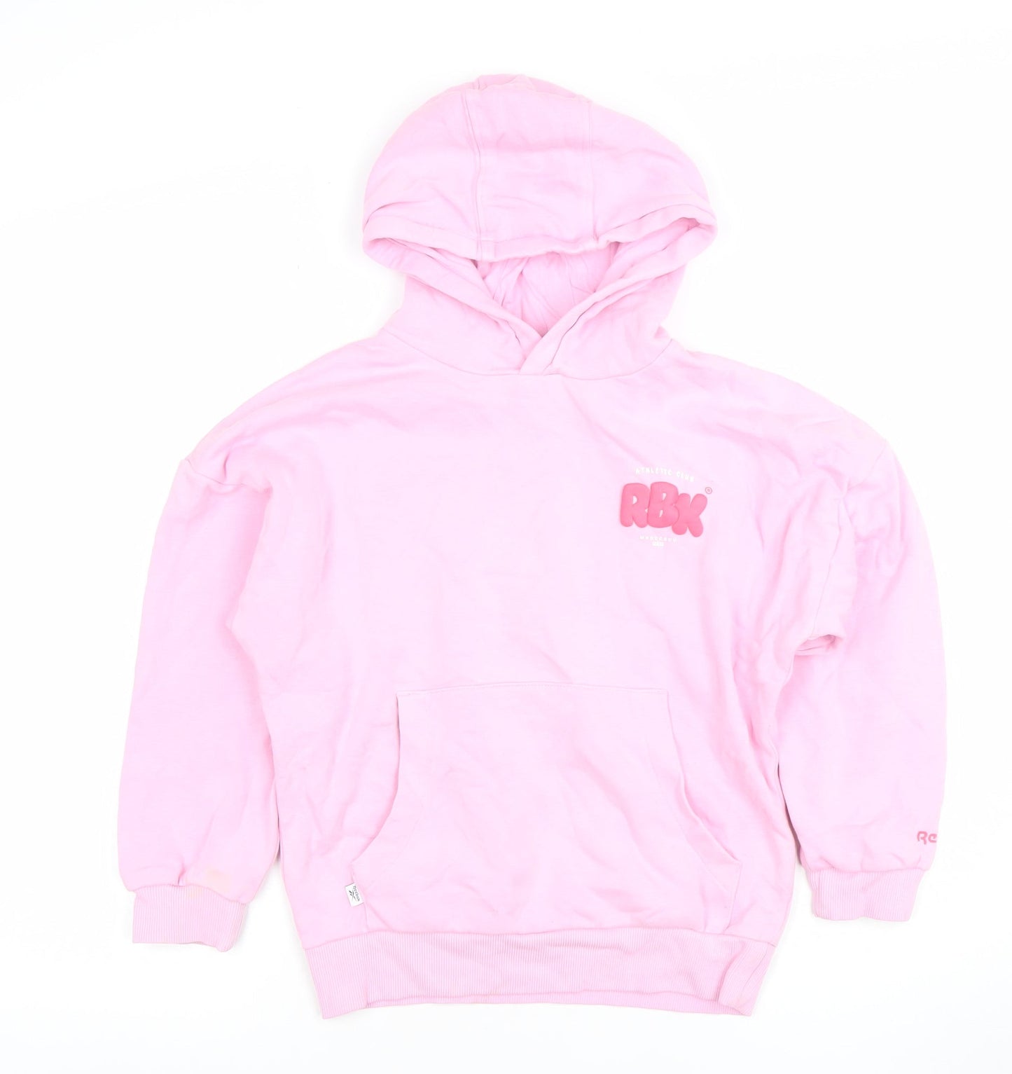 Girls UK Size 9 Years Reebok Pink Pullover Hoodie