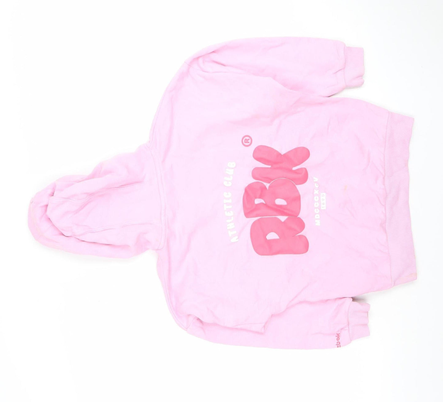 Girls UK Size 9 Years Reebok Pink Pullover Hoodie