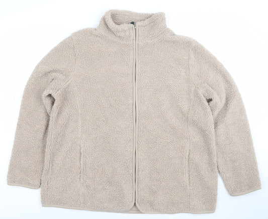 Womens UK Size 18 Bonmarche Beige Basic Jacket
