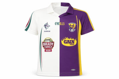 Front view of O'Neill boys’ multicoloured 7-8 years rugby polo jersey shirt