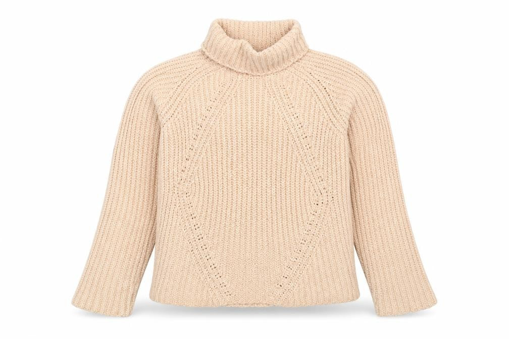 Womens UK Size 2 Tamnoon Beige Pullover Jumper