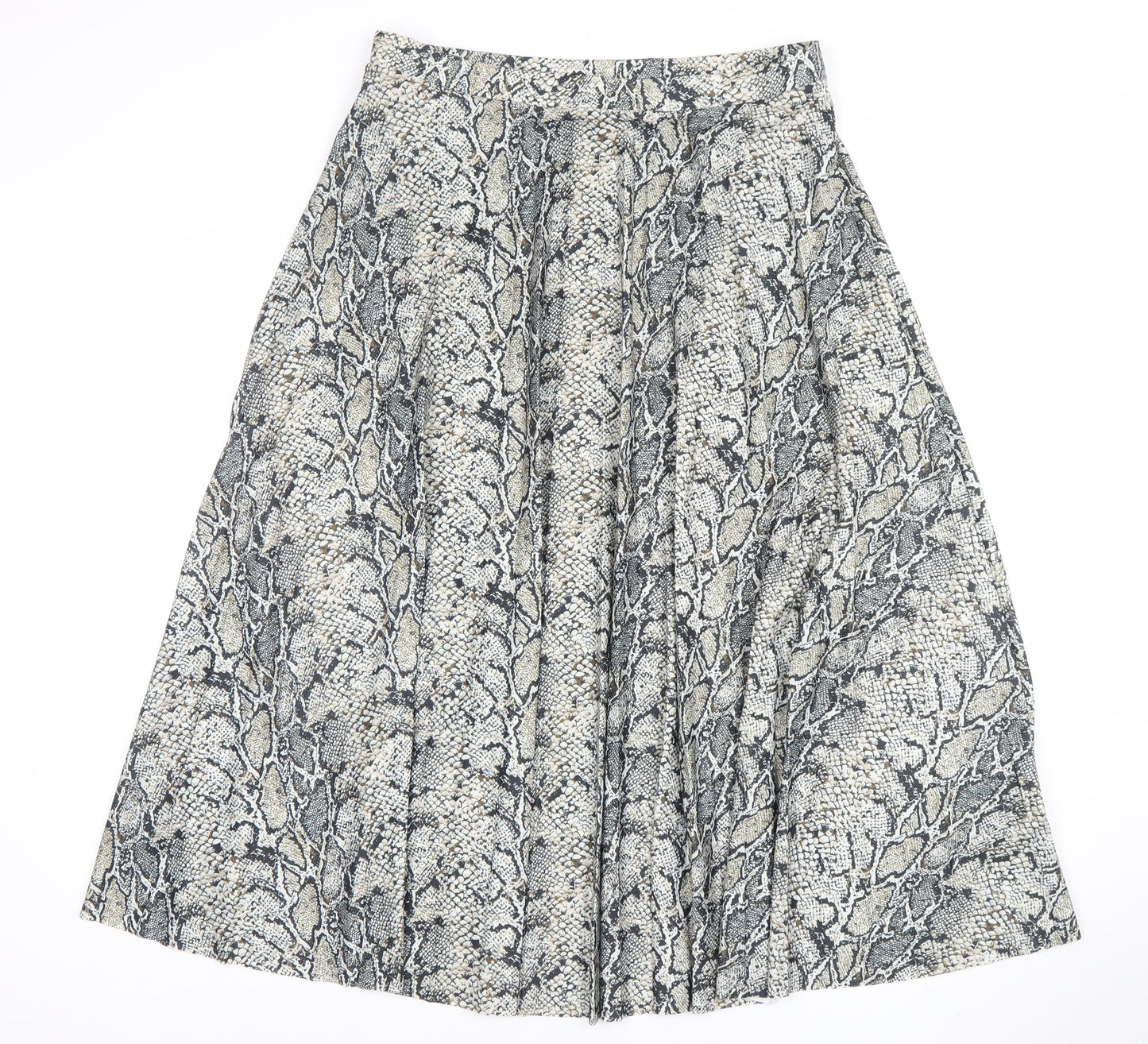 Womens UK Size 14 F&F Pleated Jersey Skirt