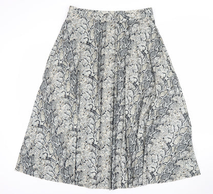Womens UK Size 14 F&F Pleated Jersey Skirt