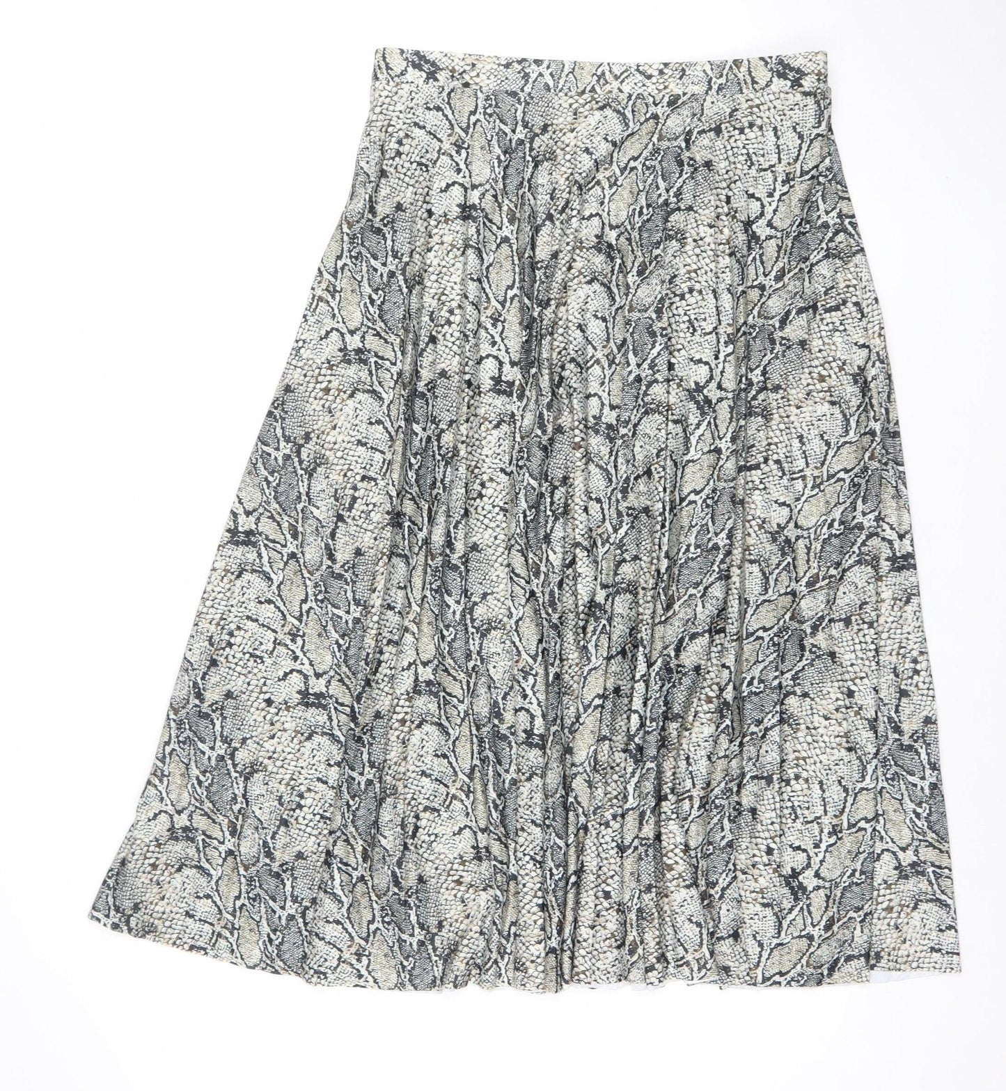 Womens UK Size 14 F&F Pleated Jersey Skirt