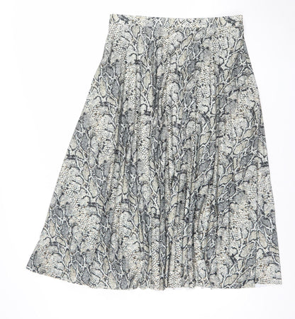 Womens UK Size 14 F&F Pleated Jersey Skirt