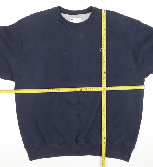 Mens UK Size L Champion Blue Pullover Sweatshirt