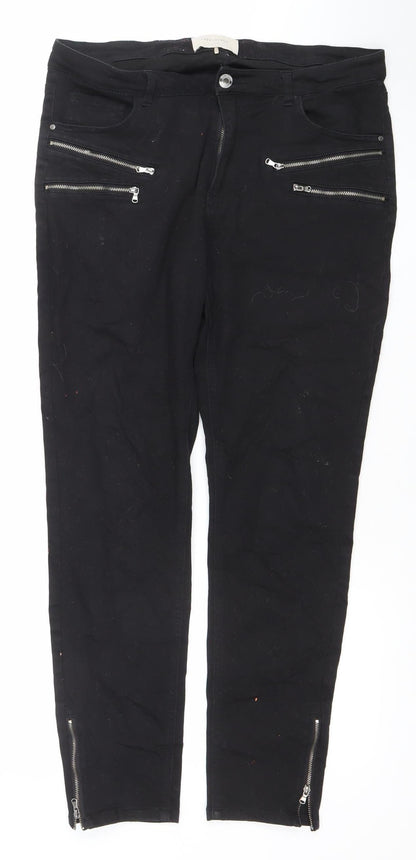 Womens UK Size XL FREE/QUENT Slim Fit Skinny Black Jeans