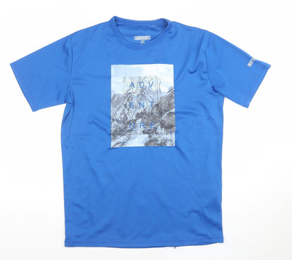 Regatta Boys Blue Adventure Graphic T-Shirt 15-16 Years Lightweight Activewear