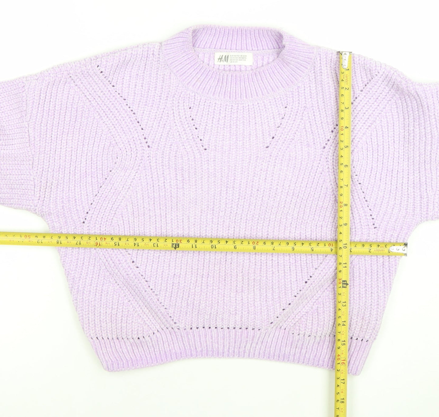 Girls UK Size 10-12 Years H&M Purple Pullover Jumper