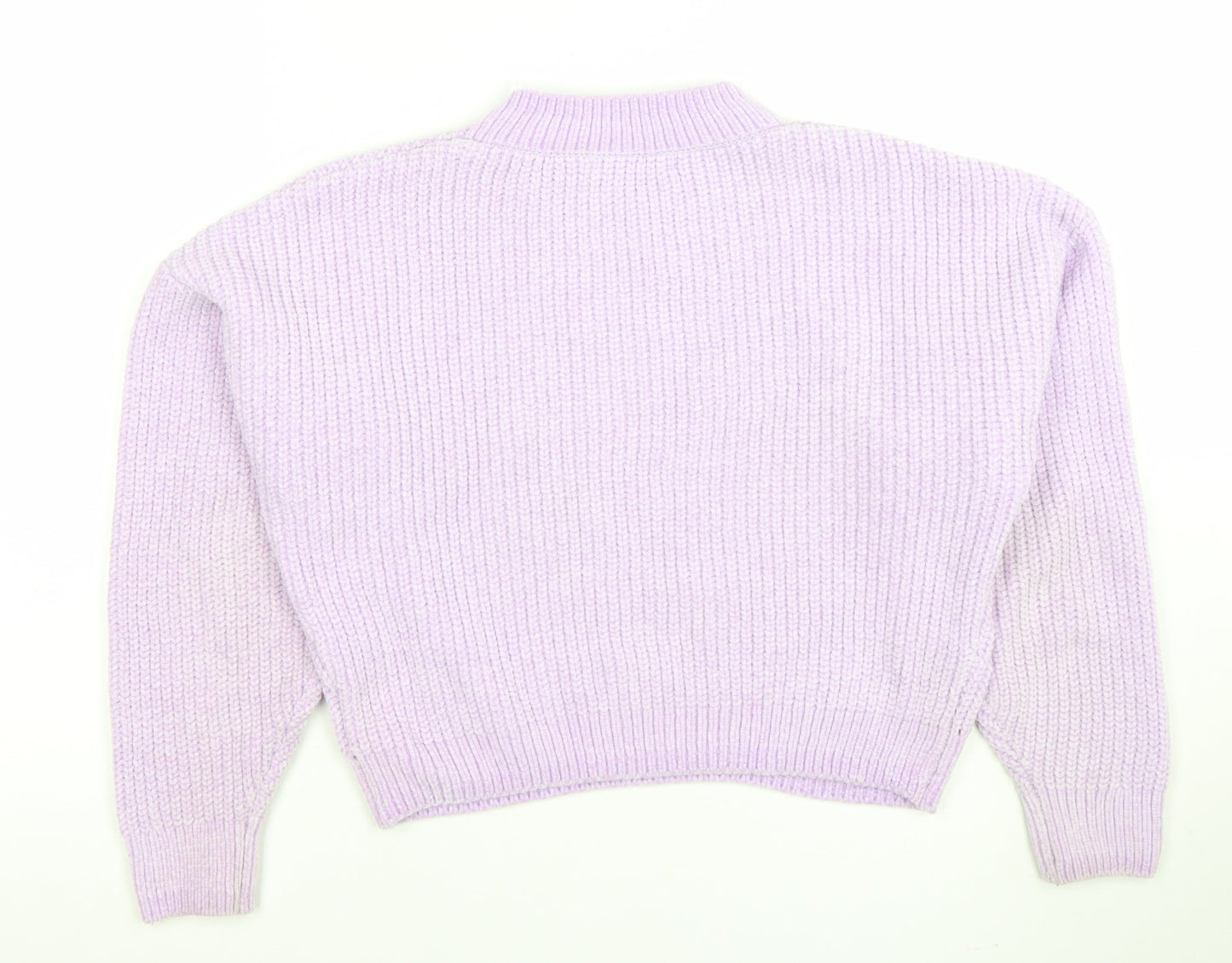 Girls UK Size 10-12 Years H&M Purple Pullover Jumper