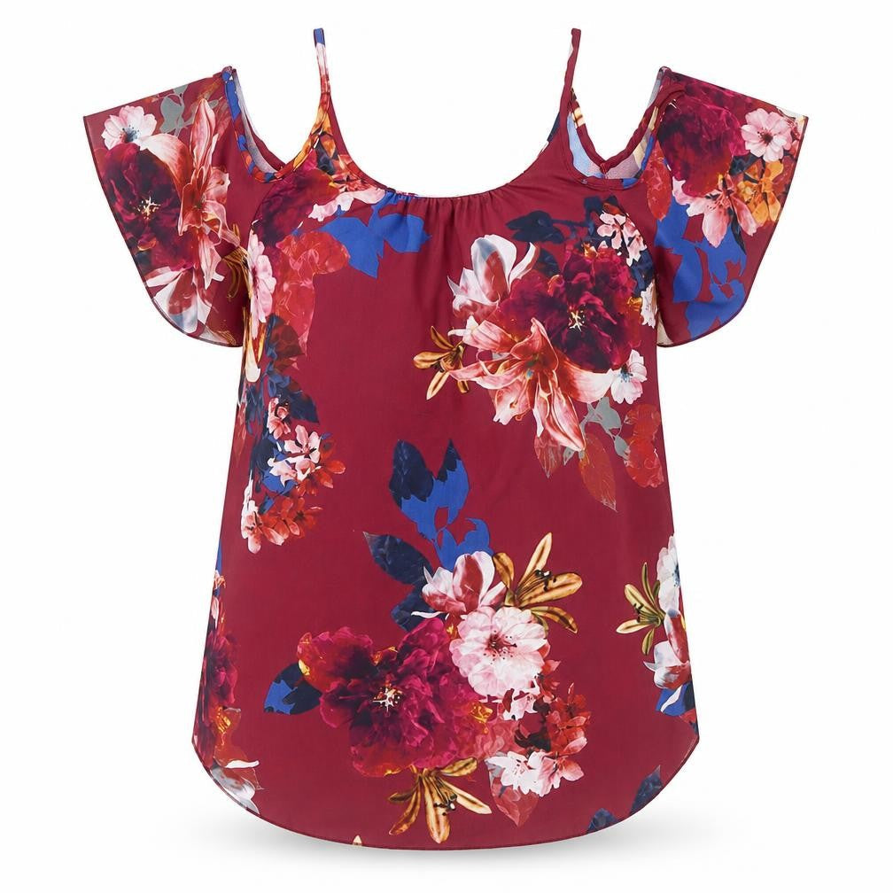 Womens UK Size 8 Quiz Red Camisole Blouse