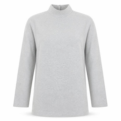 Womens UK Size S New Look Grey Tunic Sweatshirt