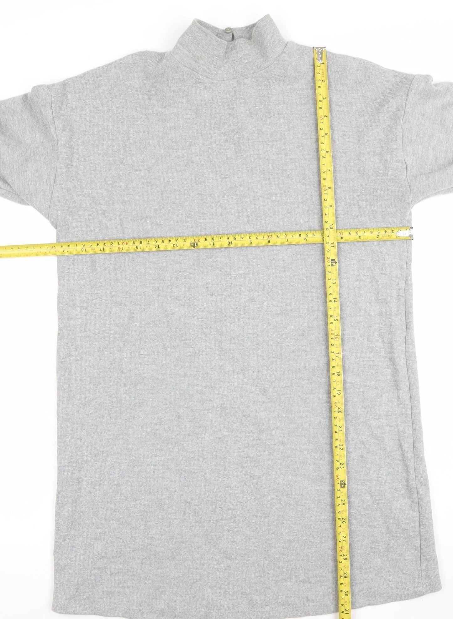 Womens UK Size S New Look Grey Tunic Sweatshirt