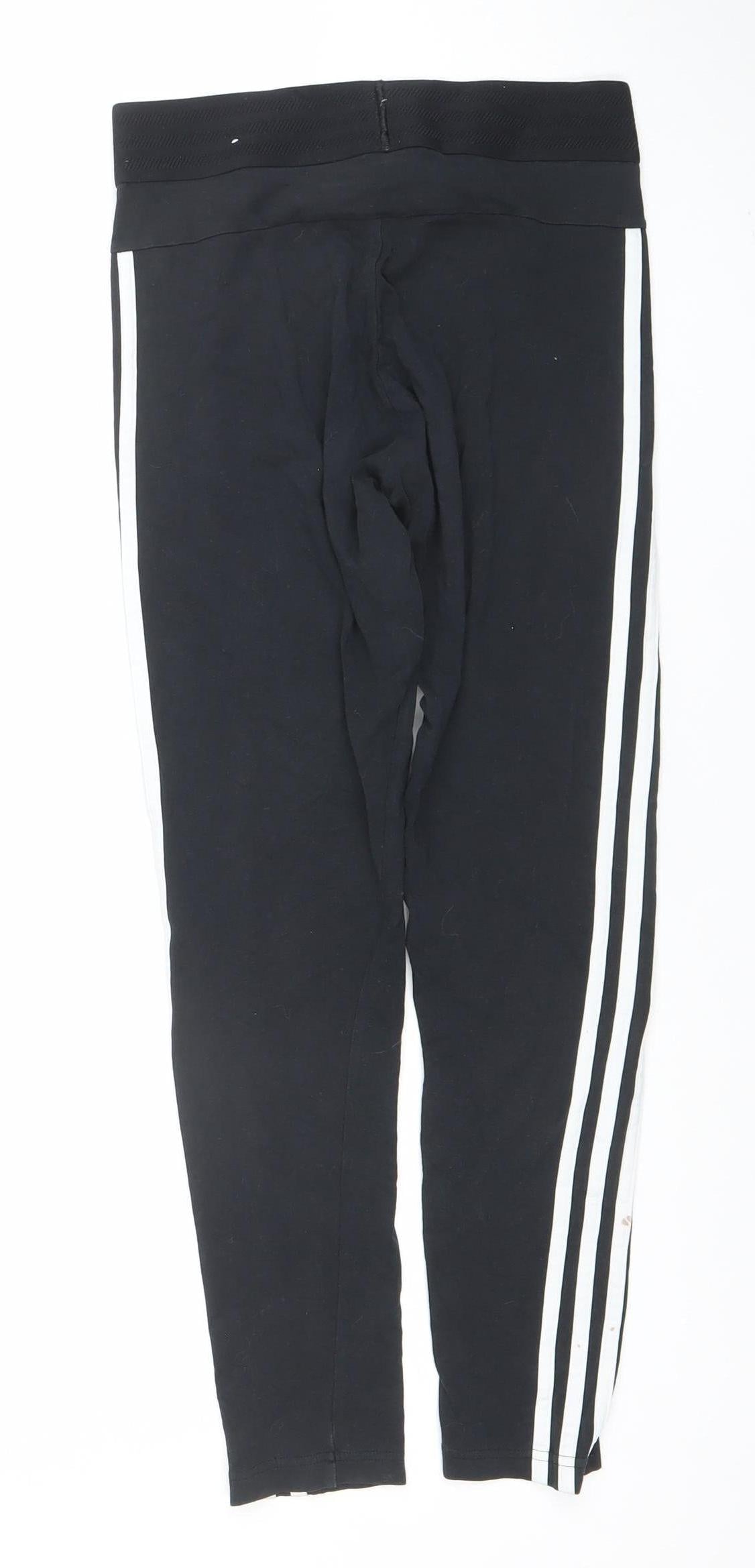 Womens UK Size 10 adidas Slim Fit Leggings Black Leggings