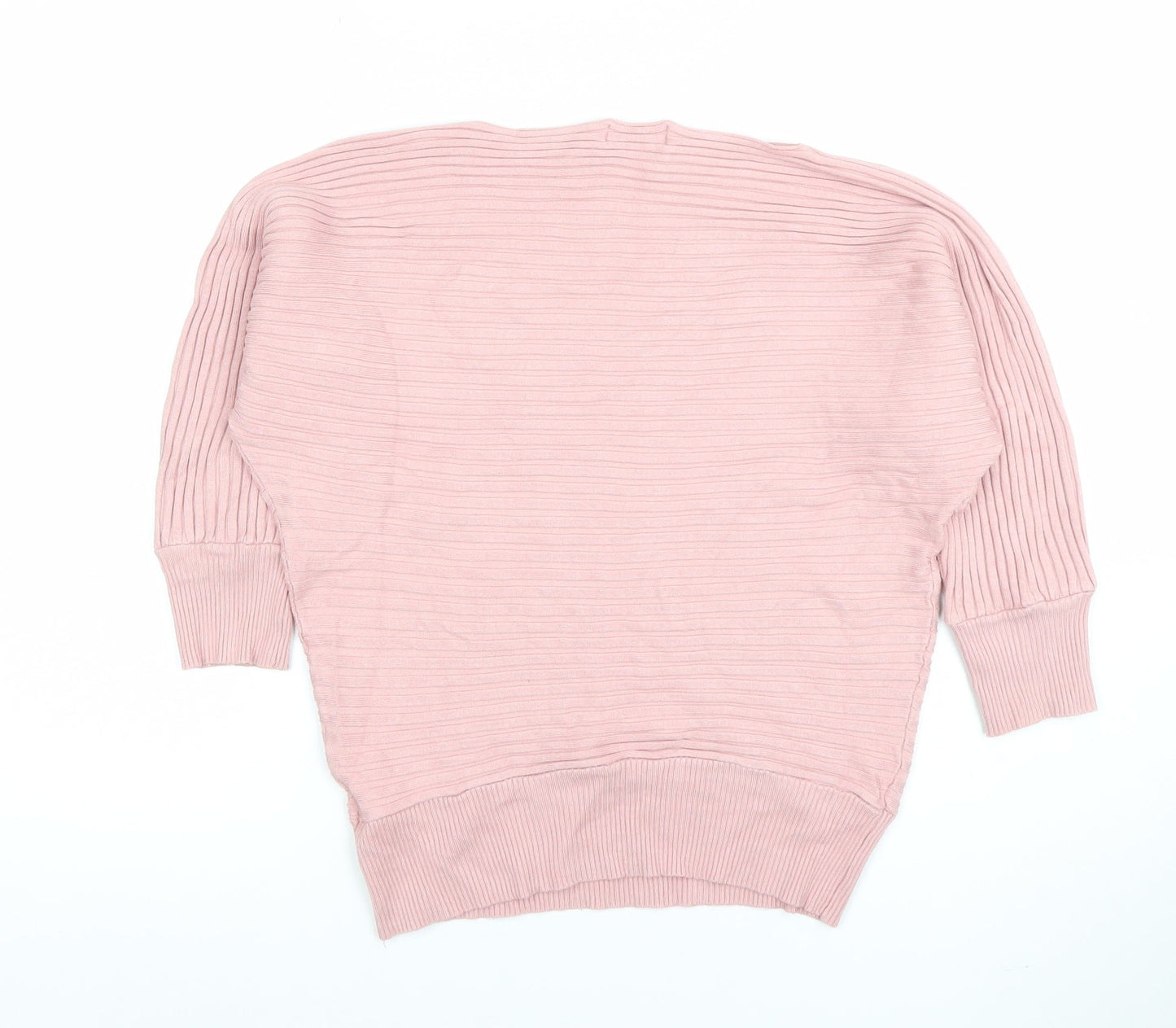 Womens UK Size 12 Apricot Pink Pullover Jumper