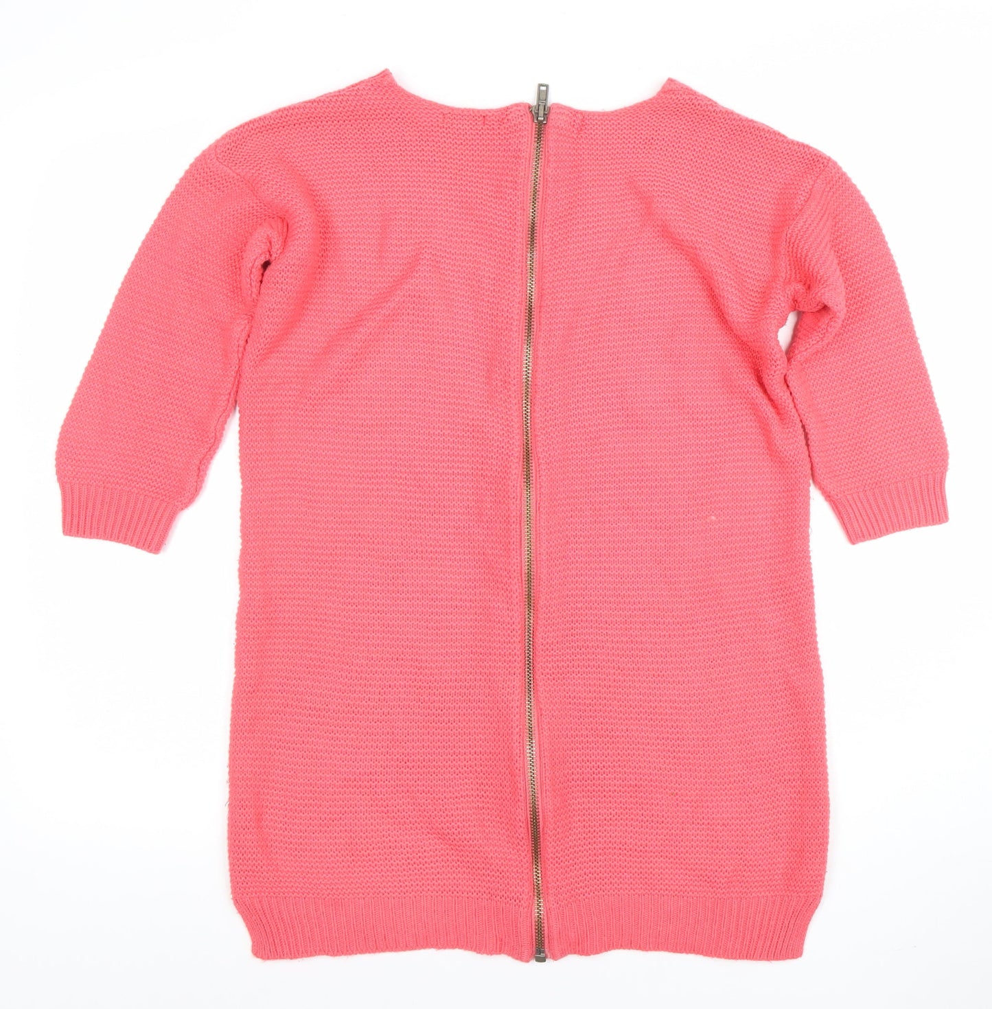 Womens UK Size 6 River Island Pink Full Zip Jumper